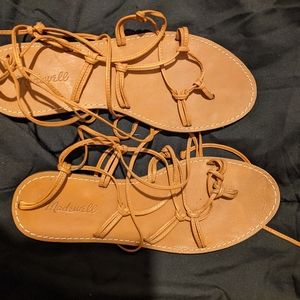 Madewell lace up sandals
